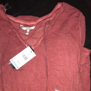 Buckle 3/4 sleeve coral/pink colored dress shirt
